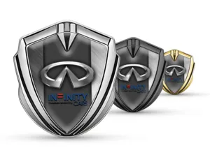 Infiniti Emblem Silikon Abzeichen Renn Look Glänzend Finish